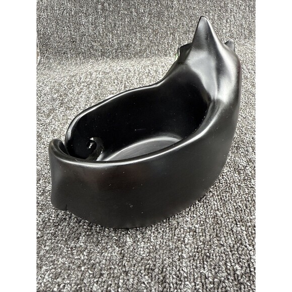 Allen Designs Black Cat Yarn Holder Pull Yarn Through Tail Container Storage - Picture 5 of 10